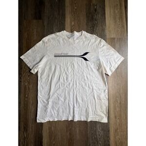 Vineyard Vines T-Shirt Mens Large White Excellent Whale Tail Graphic Tee Cotton